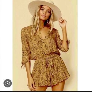 Blue Life Cheetah Romper